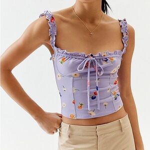NWOT Urban Outfitters Elsa Floral Tank Top